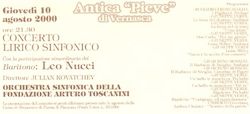 Coltura e Territorio: programma di un'estate