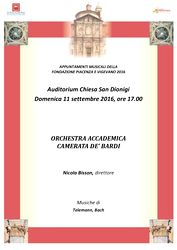 ORCHESTRA ACCADEMICA CAMERATA DE' BARDI