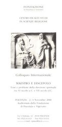 MAESTRO E DISCEPOLO