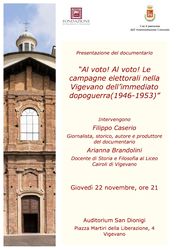"Al voto! Al voto! Le campagne elettorali nella Vigevano dell'immediato dopoguerra (1946 - 1953)"