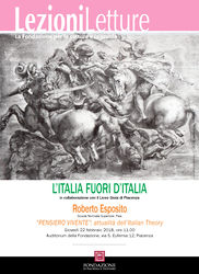 Roberto Esposito, PENSIERO VIVENTE: attualit dellItalian Theory