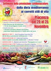Settimana della prevenzione cardiovascolare: dalla dieta mediterranea ai corretti stili di vita