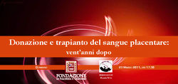 Donazione e trapianto del sangue placentare: vent'anni dopo