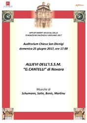 Allievi dell'I.S.S.M. Conservatorio "G. Cantelli" di Novara