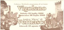 Coltura e Territorio: programma di un'estate