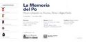 nell'ambito della manifestazione
La memoria del Po

un'idea del Politecnico di Milano