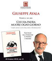 Giuseppe Ayala presenta il suo libro